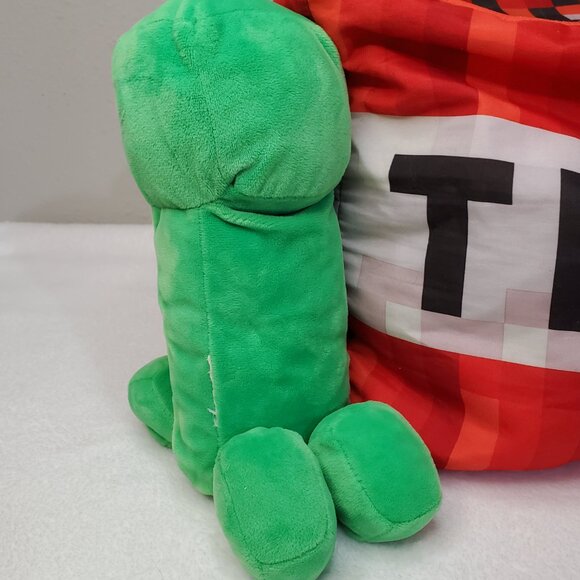 Minecraft TNT Block Cube Shaped Pillow & Creeper Plush Stuffed Animal Mojang - Picture 4 of 11